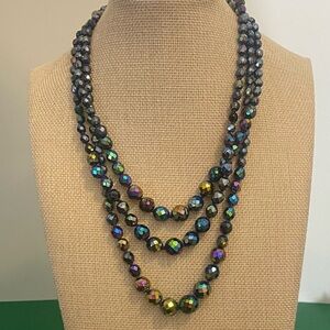 Aurora borealis necklace.